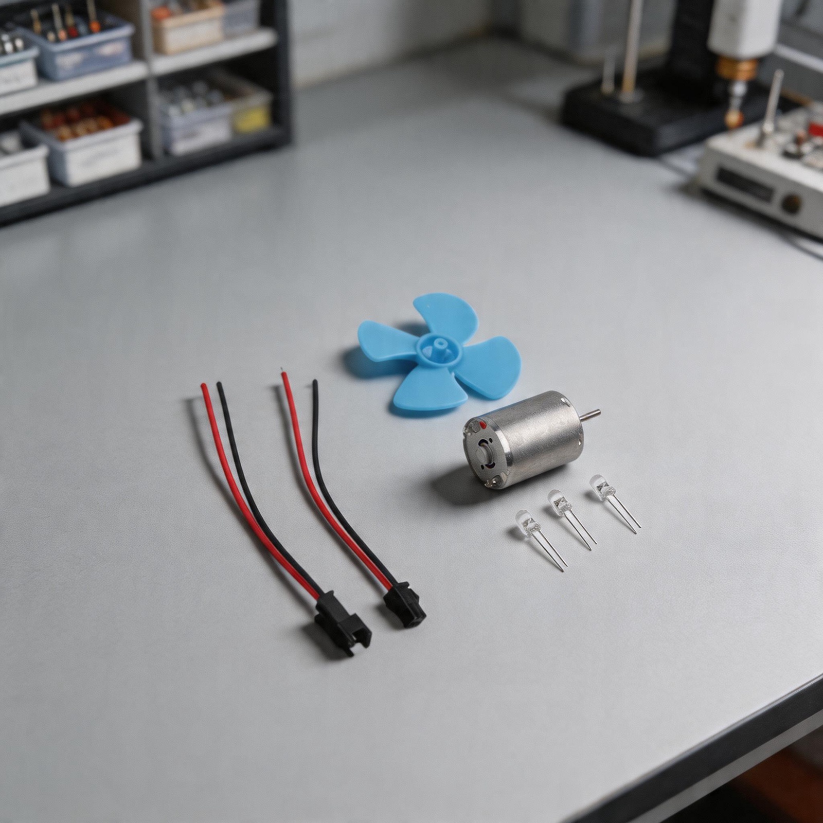 Renewable Energy Use - Small Wind Turbine Generator Kit Featuring