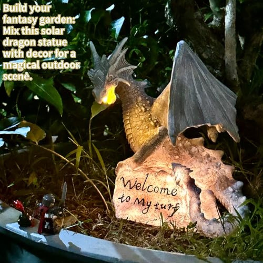 Garden Large Dragon Statue Sol - Renewable Energy Solar บทวิจารณ์และราคา