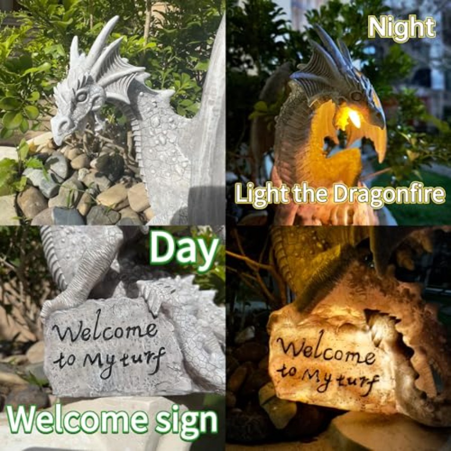 Garden Large Dragon Statue Sol - Renewable Energy Solar บทวิจารณ์และราคา