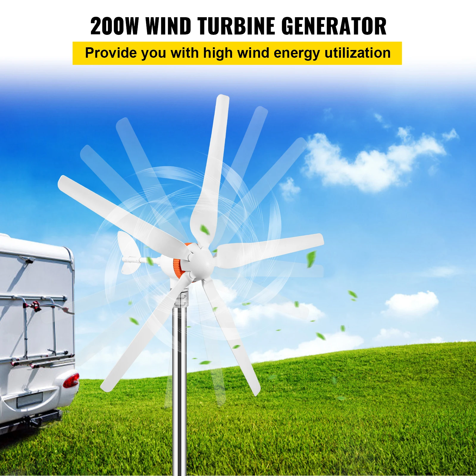 Small Wind Turbine Generator 3 - Renewable Energy Use บทวิจารณ์และราคา