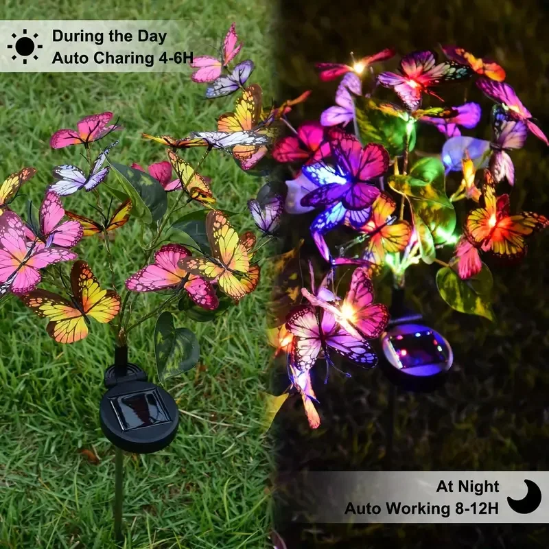 Solar LED Butterfly Garden Lig - Renewable Energy Solar บทวิจารณ์และราคา