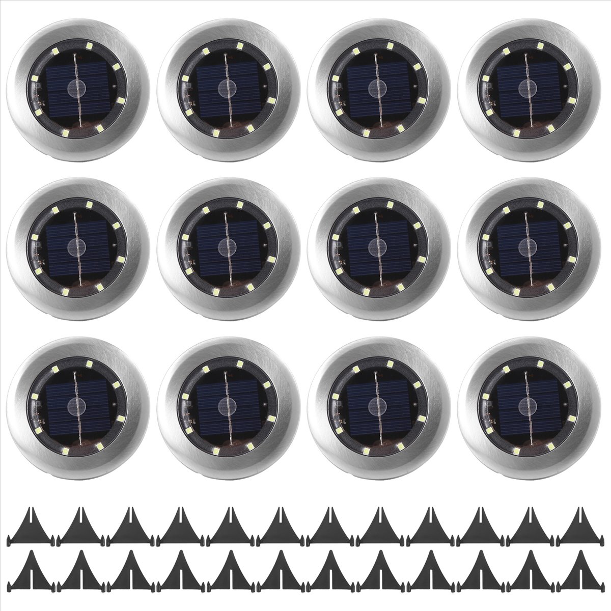 *A14E 12 Pack Solar Lights Out - Renewable Energy Solar บทวิจารณ์และราคา