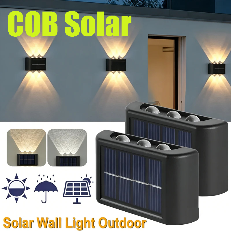 COB Solar Wall Lamp Outdoor Wa - Renewable Energy Solar บทวิจารณ์และราคา