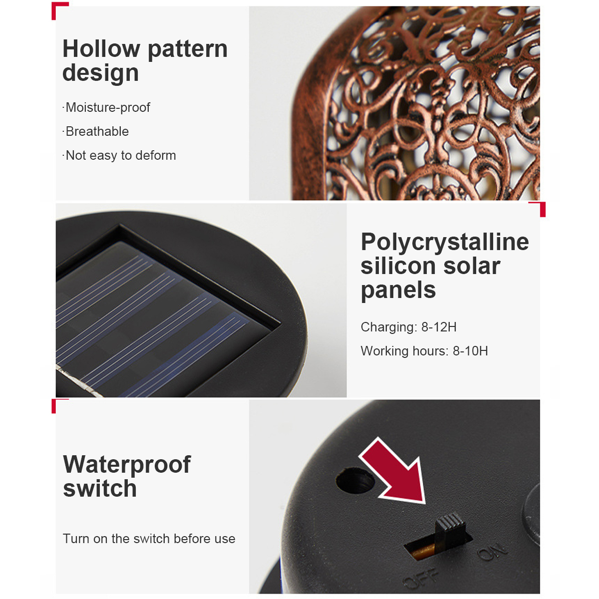 Solar Lanterns Outdoor Waterpr - Renewable Energy Solar บทวิจารณ์และราคา