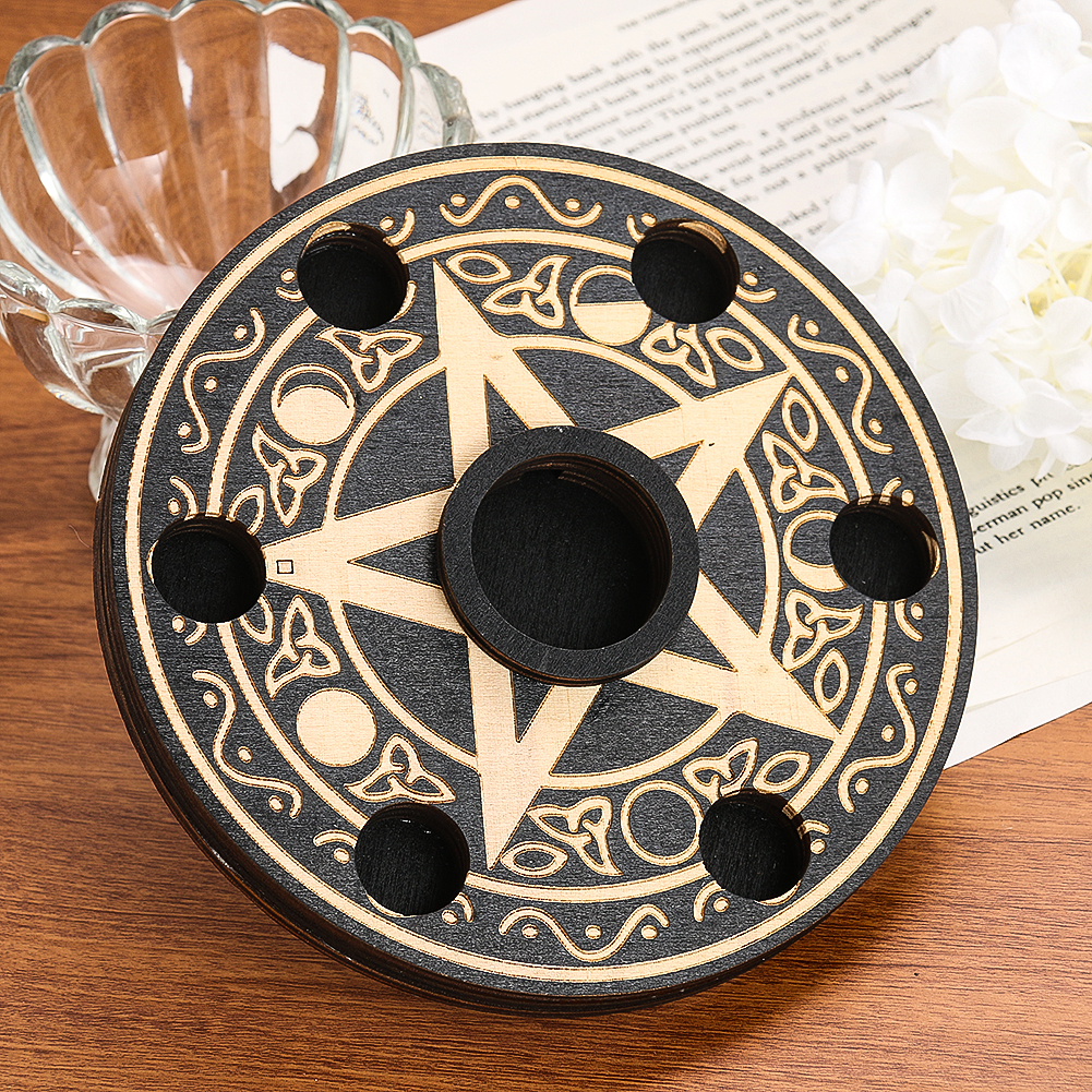 Wooden Pentacle Crystal Ball D - Energy Storage Rack บทวิจารณ์และราคา