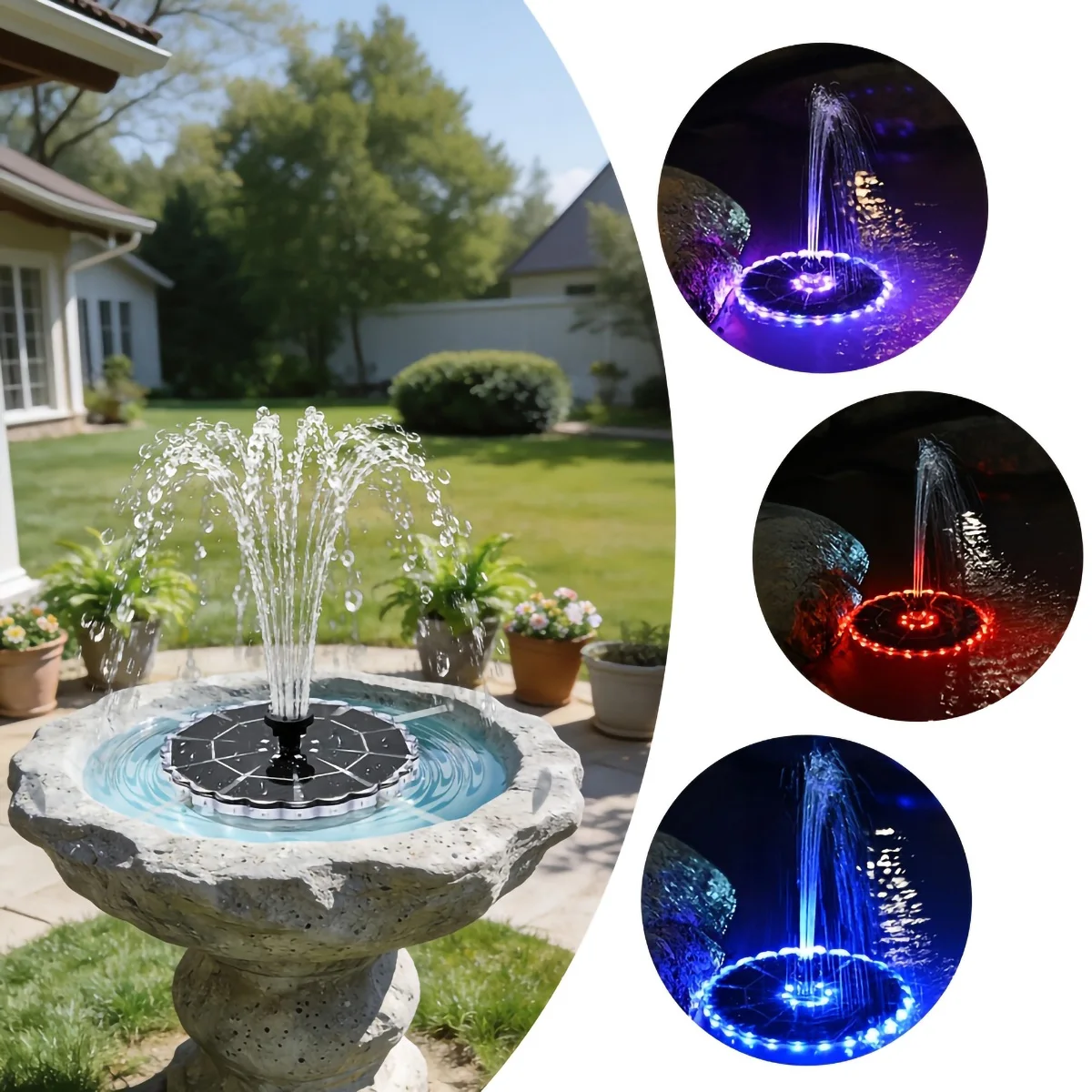 3.5W Outdoor Solar Fountain fo - Renewable Energy Solar บทวิจารณ์และราคา