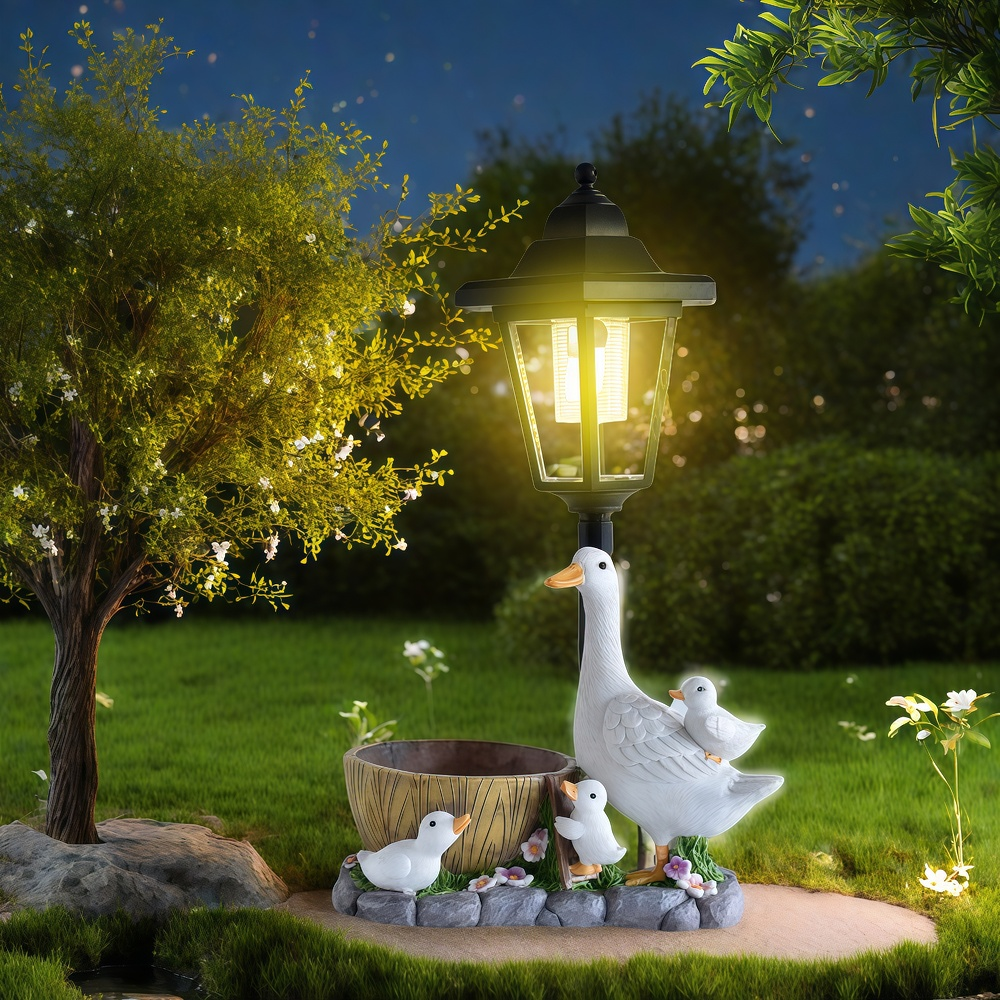 Solar Duck Night Light Garden  - Renewable Energy Solar บทวิจารณ์และราคา