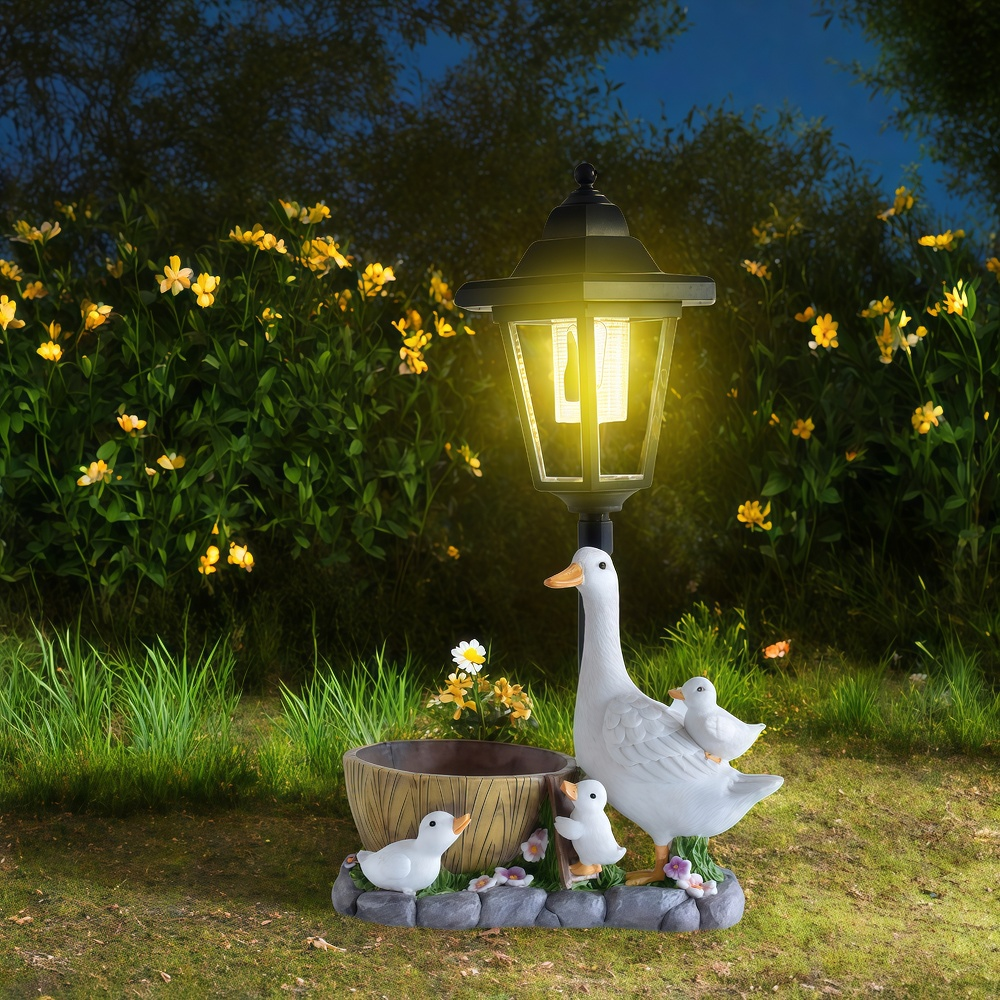 Solar Duck Night Light Garden  - Renewable Energy Solar บทวิจารณ์และราคา