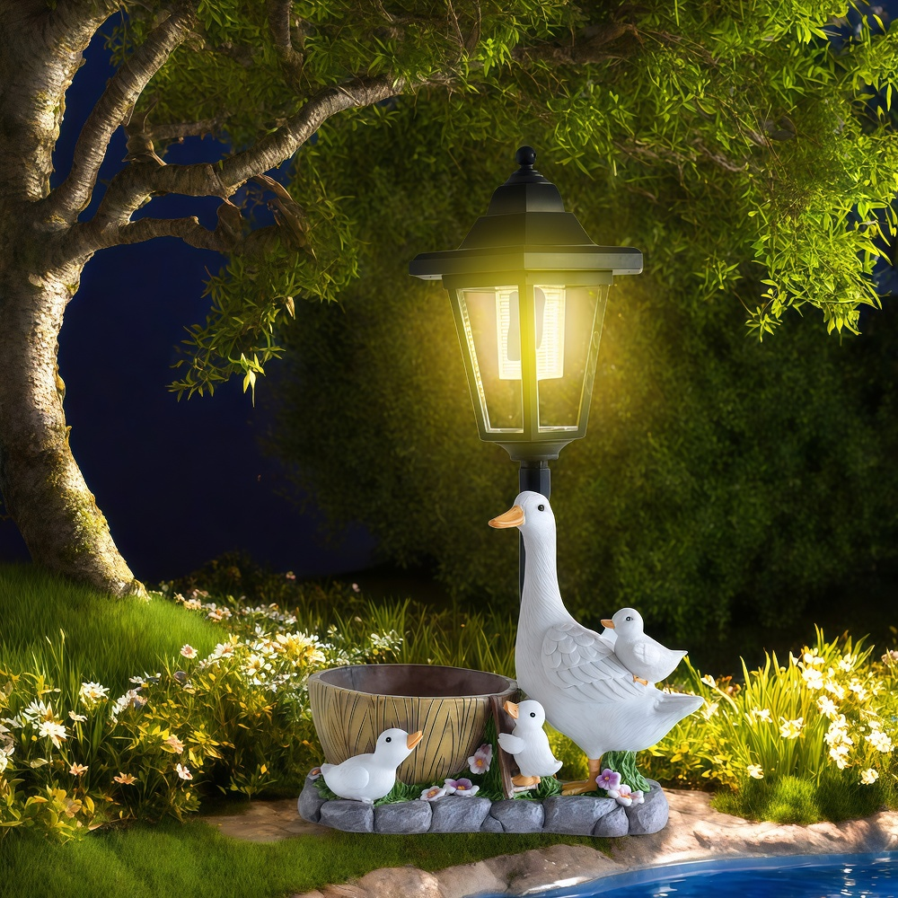Solar Duck Night Light Garden  - Renewable Energy Solar บทวิจารณ์และราคา