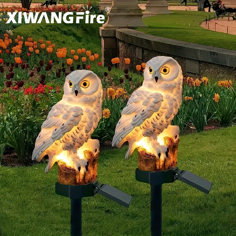 Solar Owl Statue Garden Light  - Renewable Energy Solar บทวิจารณ์และราคา