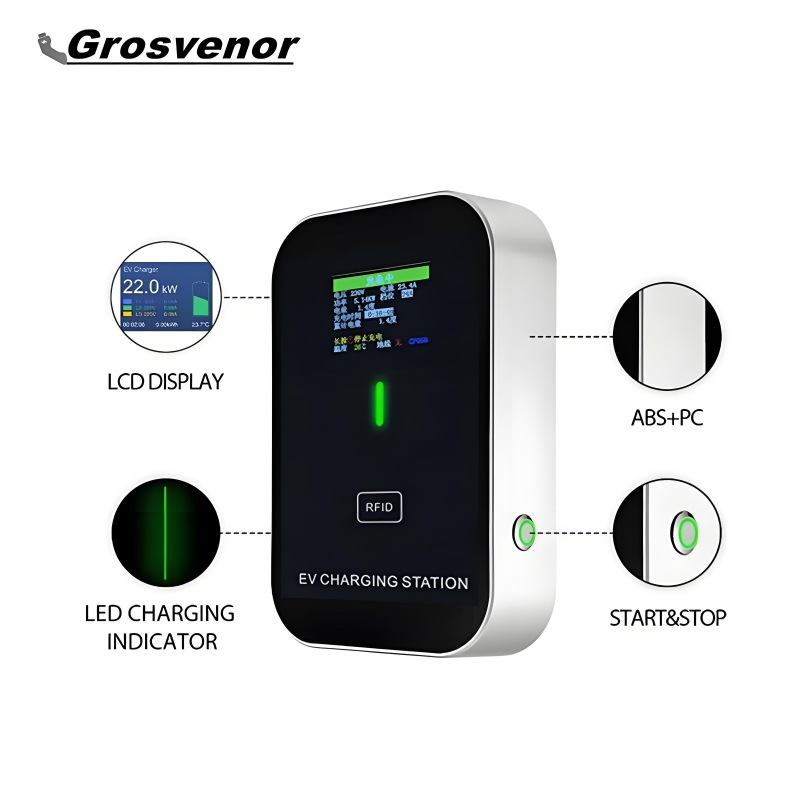 New 7KW Type2 Electric Vehicle - Ev Charger Wallbox บทวิจารณ์และราคา