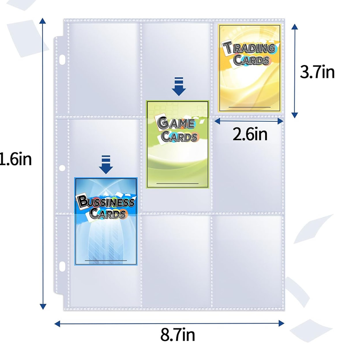 50 Pack 9 Pocket Card Sleeves  - Energy Storage Rack บทวิจารณ์และราคา