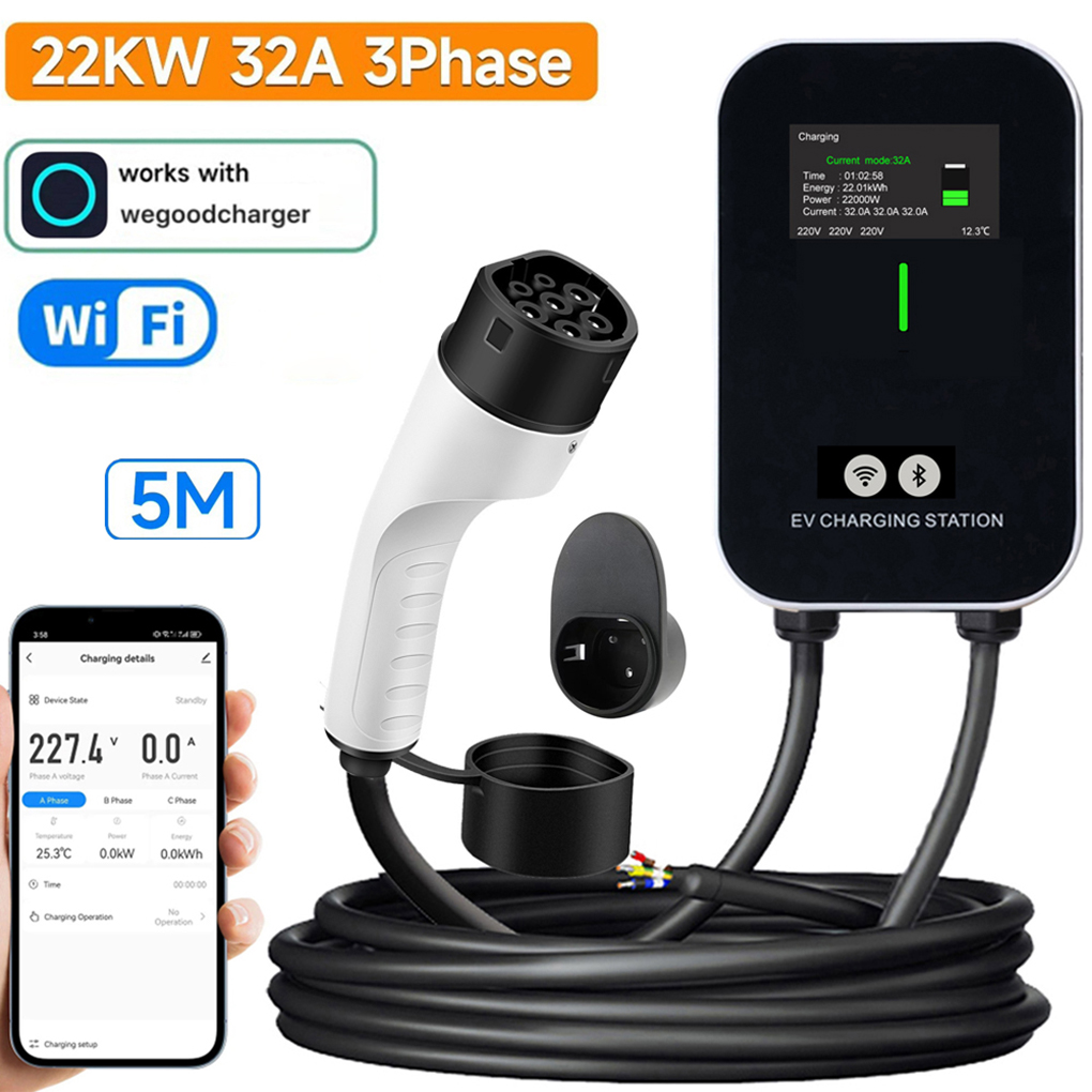 TYPE-2 Wallbox EV Charger 7KW  - Ev Charger Wallbox บทวิจารณ์และราคา