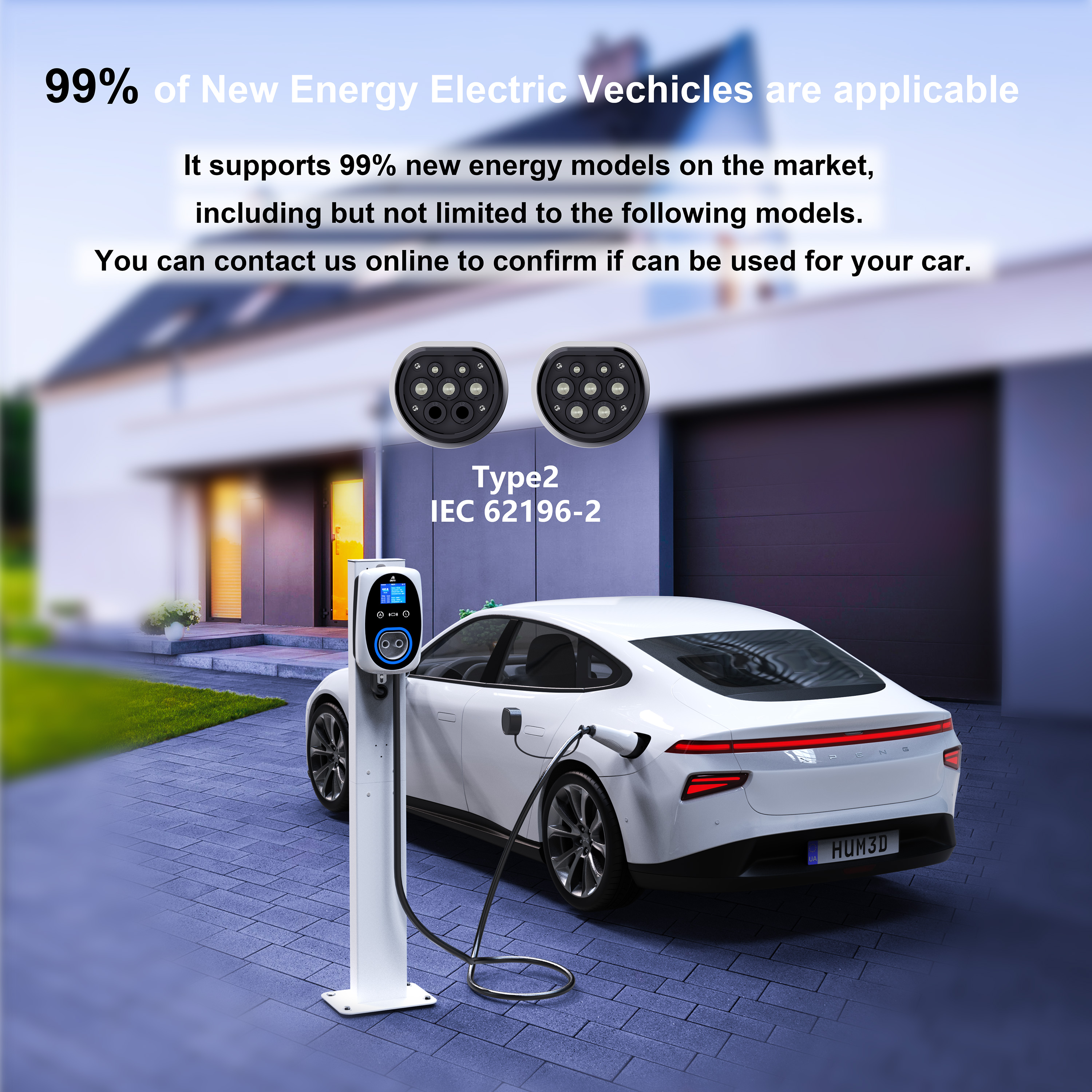 GWUYU EV Charger 32A 7.6KW Ele - Ev Charger Wallbox บทวิจารณ์และราคา